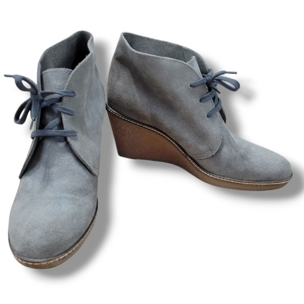 J.Crew Shoes Size 10 J.Crew Macalister Wedge Boots Suede Boots With Crepe Soles